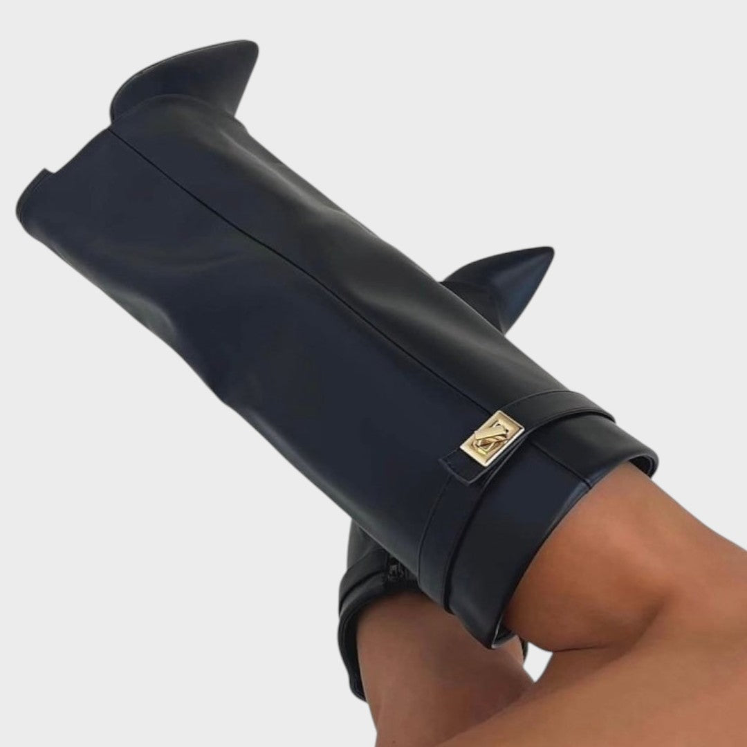 Luna | High-Wheel Leather Boots