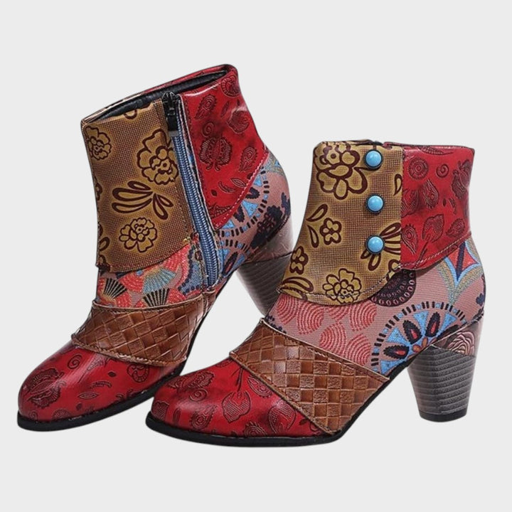 Mina | Short Boots with Print