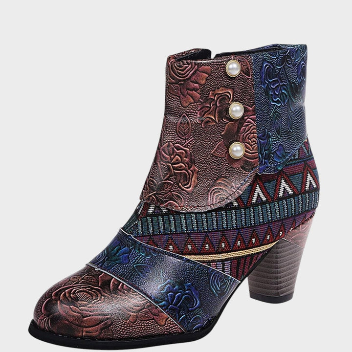 Mina | Short Boots with Print