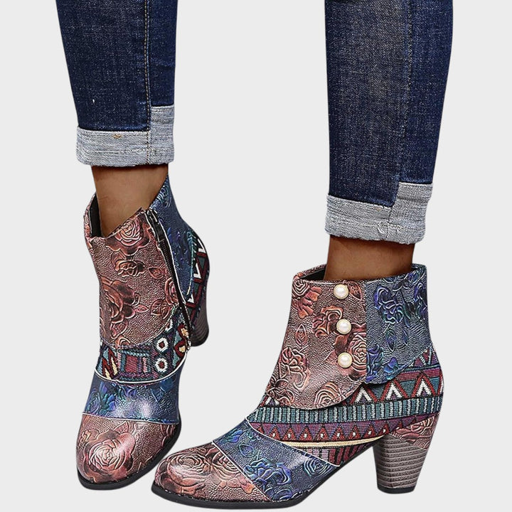 Mina | Short Boots with Print