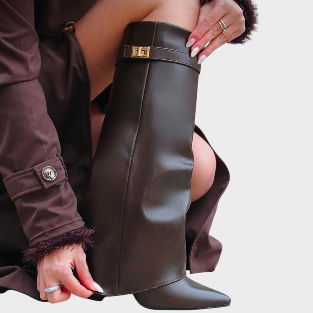 Luna | High-Wheel Leather Boots