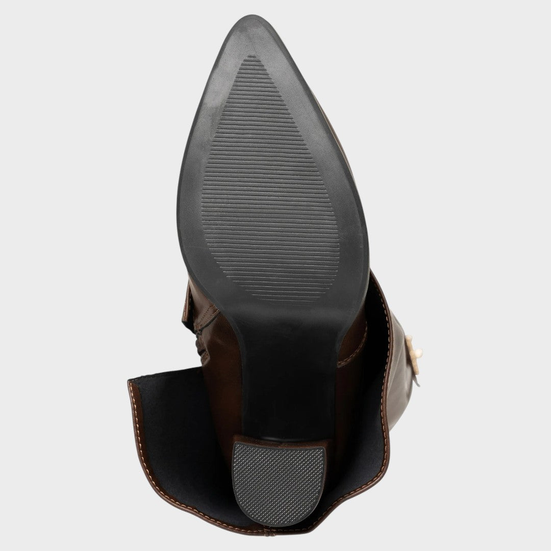 Luna | High-Wheel Leather Boots