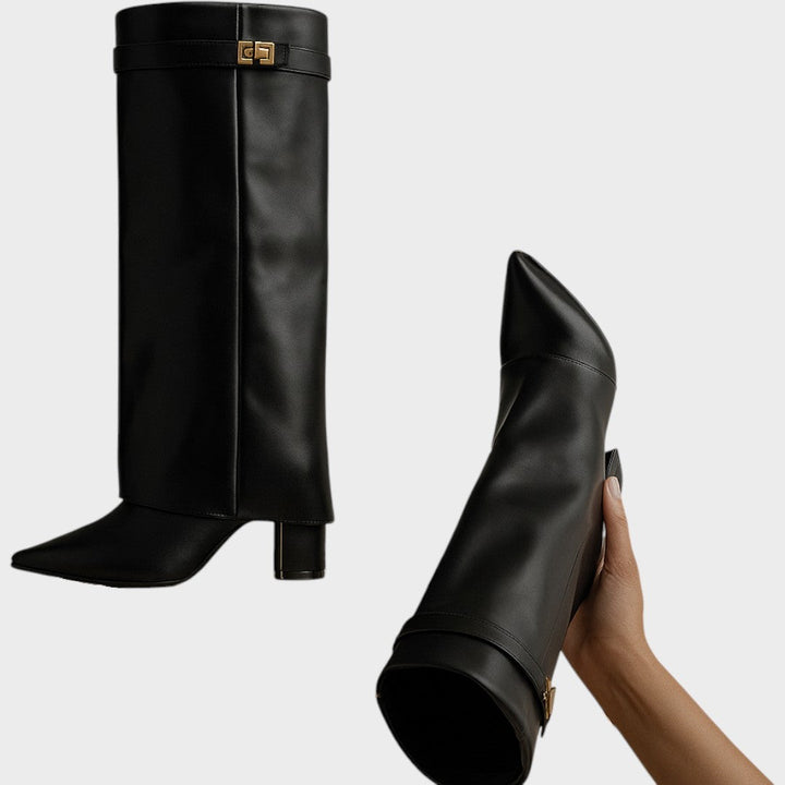 Luna | High-Wheel Leather Boots