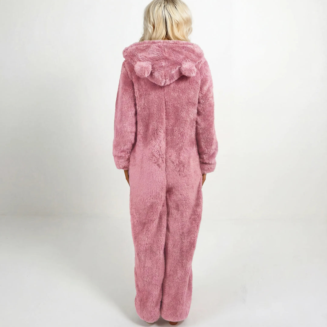 Celia - Plush Teddy Hoodie Suit