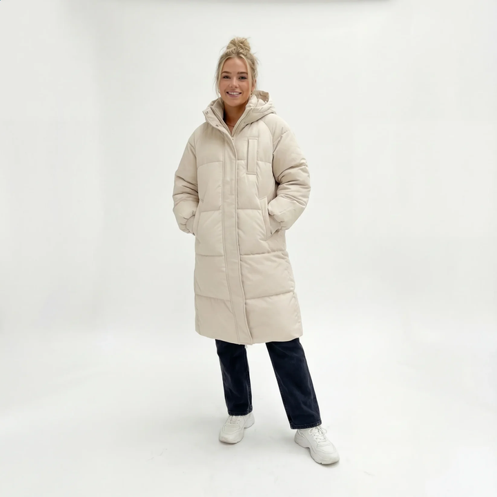 Lara - Classic Hooded Long Puffer Jacket